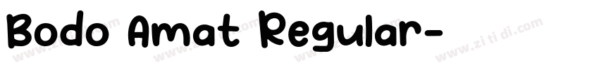 Bodo Amat Regular字体转换